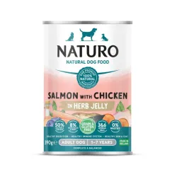 Naturo Grain Free Adult Łosoś z Kurczakiem w galarecie 390g